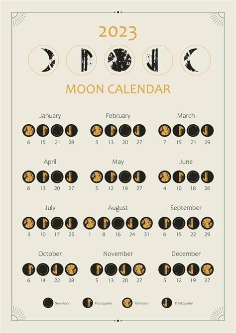 Manifest Your Desires with the Magical Moon Calendar for 2023